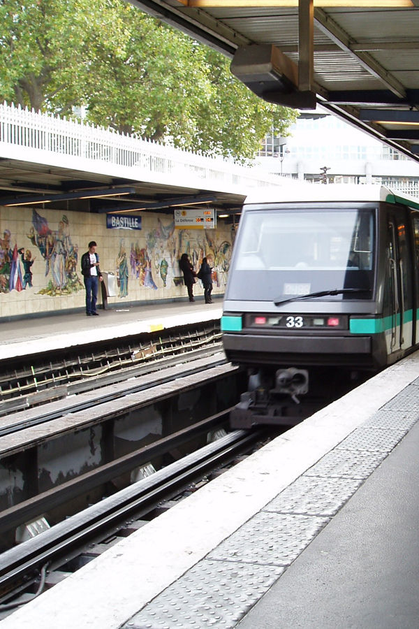 Oberirdische Metro in Paris