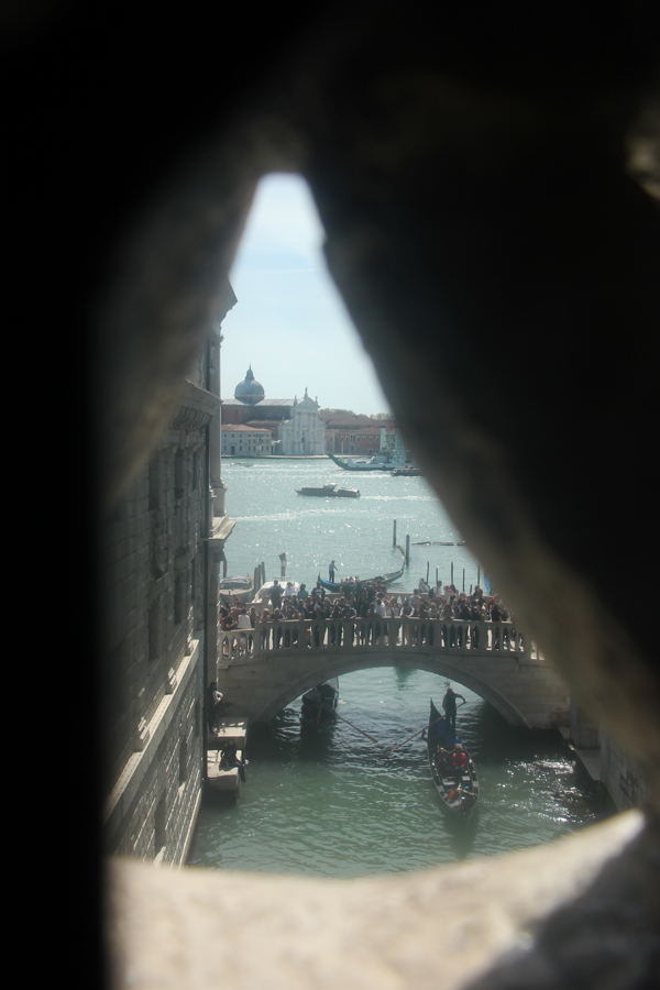 Kurztrip Venedig, Blick aus der Seufzerbrücke