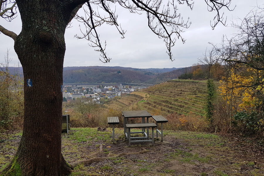 Aussichtspunkt am Rheinsteig bei Unkel