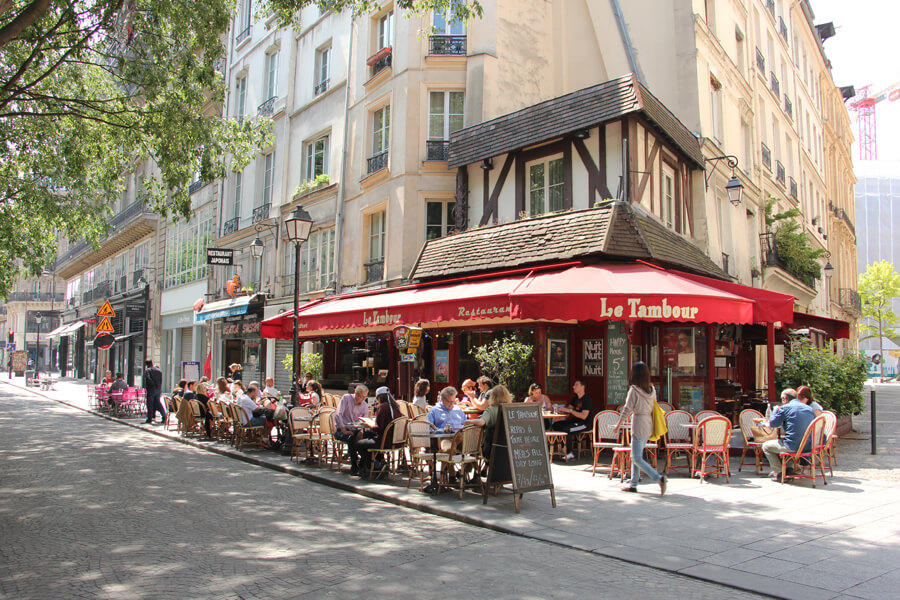 Typisches Pariser Restaurant