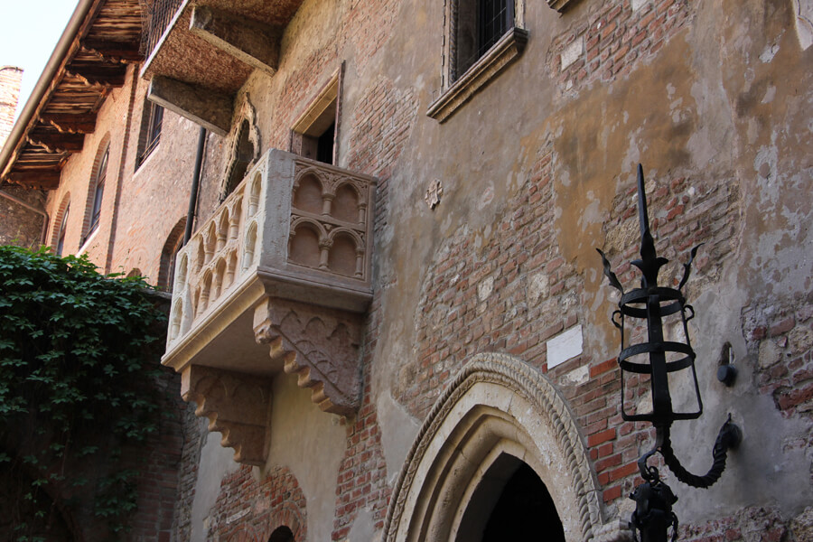 Balkon von Julia an der Casa die Giulietta