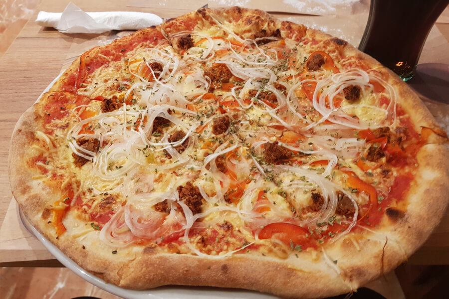 Vegane Pizza bei Sa Cova
