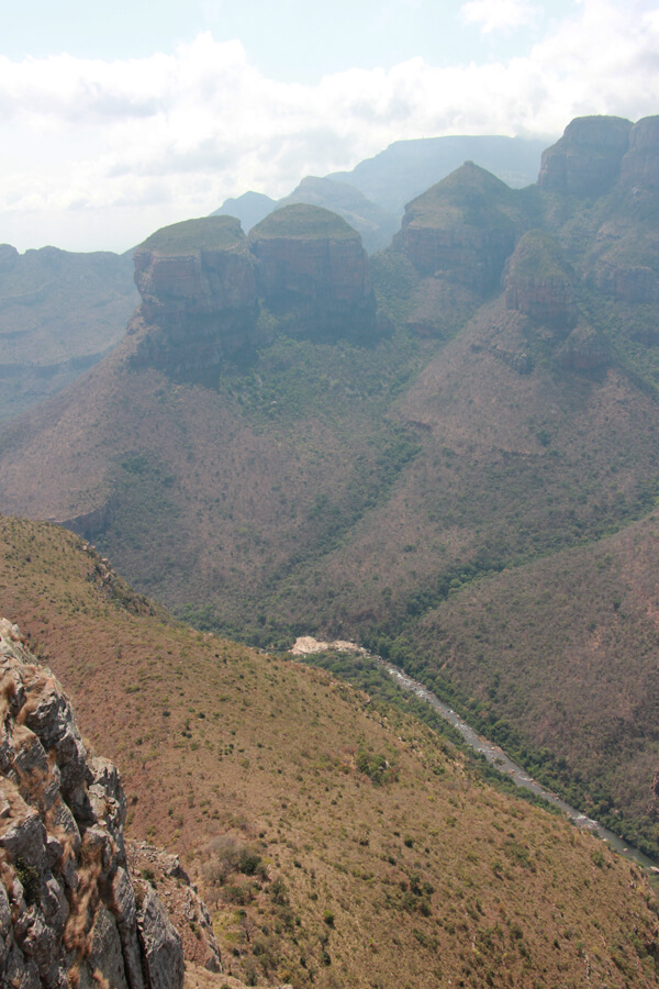 Die Three Rondavels am Blyde River Canyon.