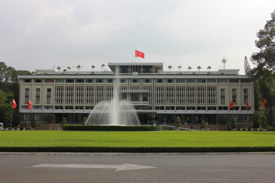 Der Wiedervereinigungspalast in Ho-Chi-Minh-City.