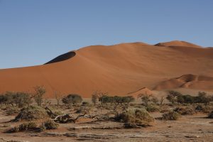 riesige rote Sanddünen in Sossusvlei