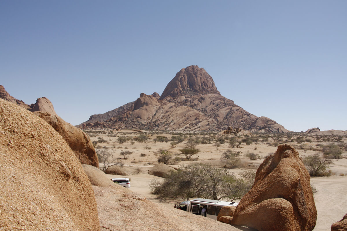 Felslandschaft an der Spitzkoppe in Namibia