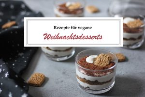 Vegane Weihnachtsdesserts Titelbild mit Schriftzug