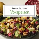 Rezepte für vegane Vorspeisen, Titelbild mit Schriftzug