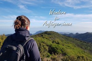Wandern für Anfängerinnen, Titelbild mit Schriftzug