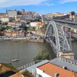 Aussicht auf Porto und die Ponte Luis I vom Jardins do Morro.