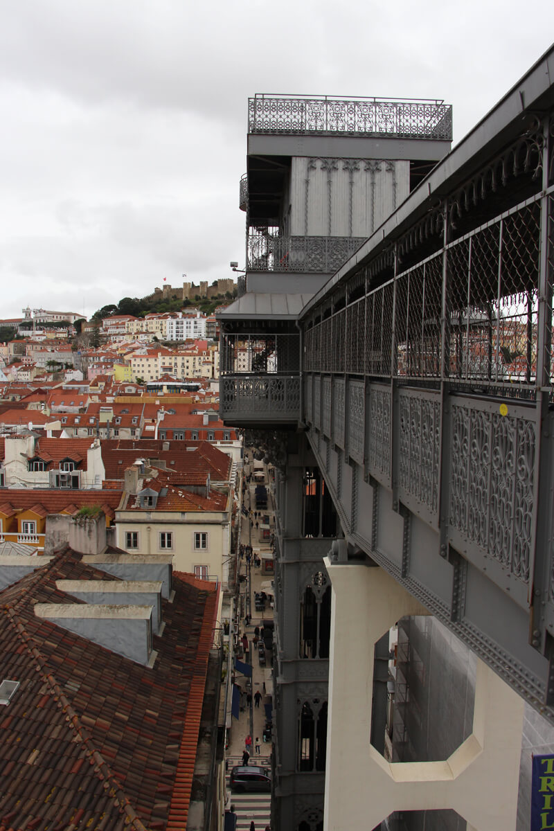 Ausblick am Elevador de Santa Justa