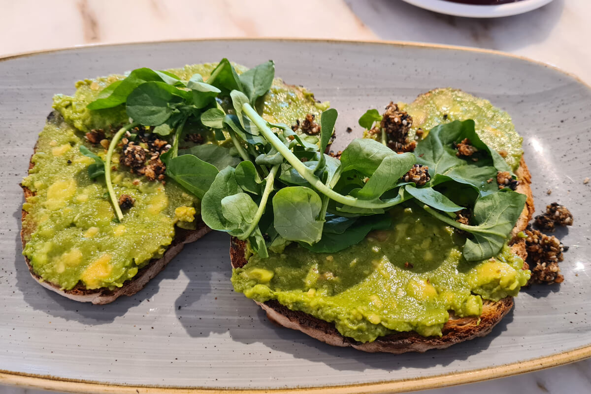 Avocado Toast in Abigails Café