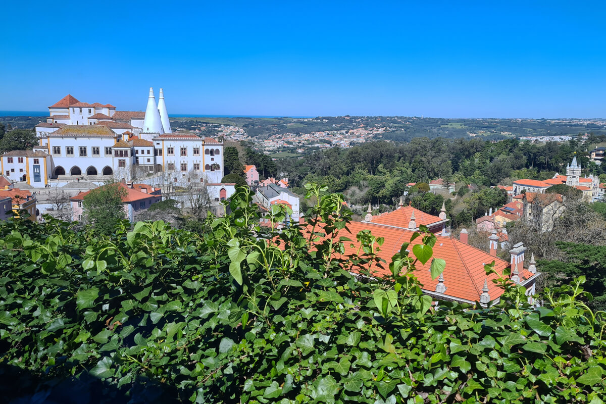 Aussicht auf den National Palace von Sintra.
