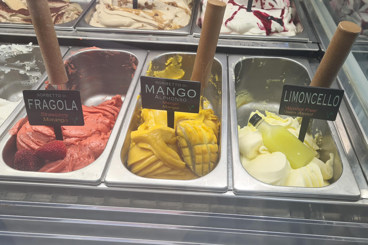 Vegane Eis-Auswahl in Lagos