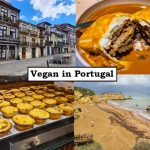 Vegan in Portugal, Titelbild mit Collage und Schriftzug