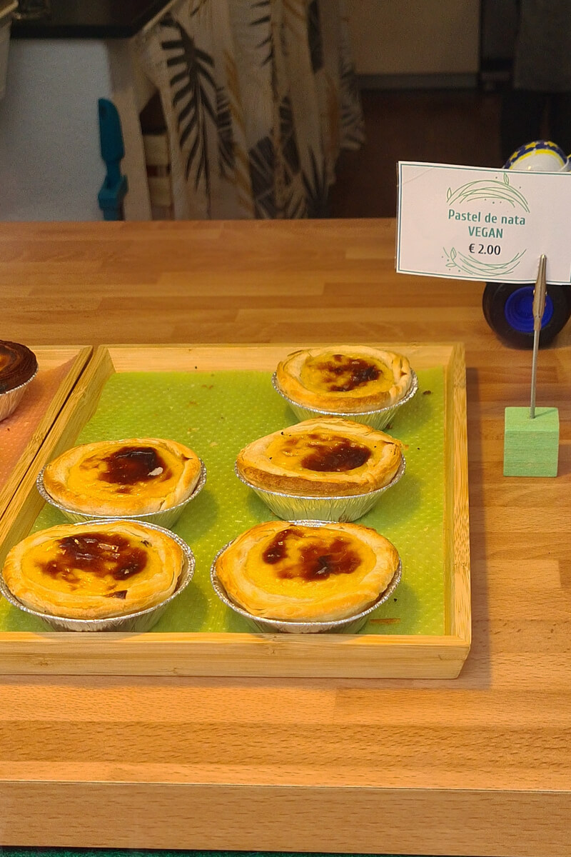 Vegane Pastel de Nata im O Ninho Cafe