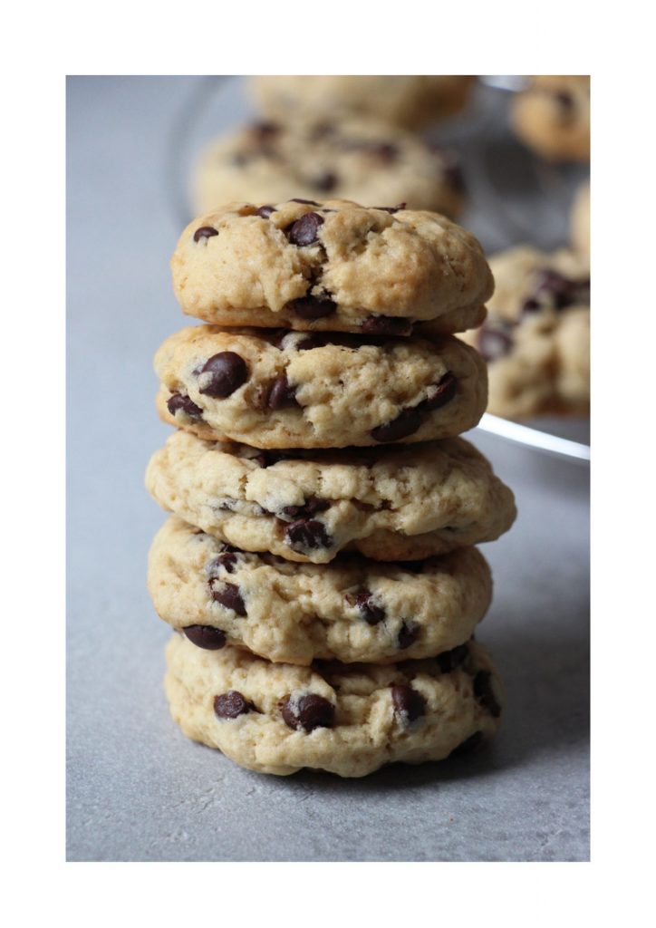 Fotobeispiel vegane Chocolate Chip Cookies