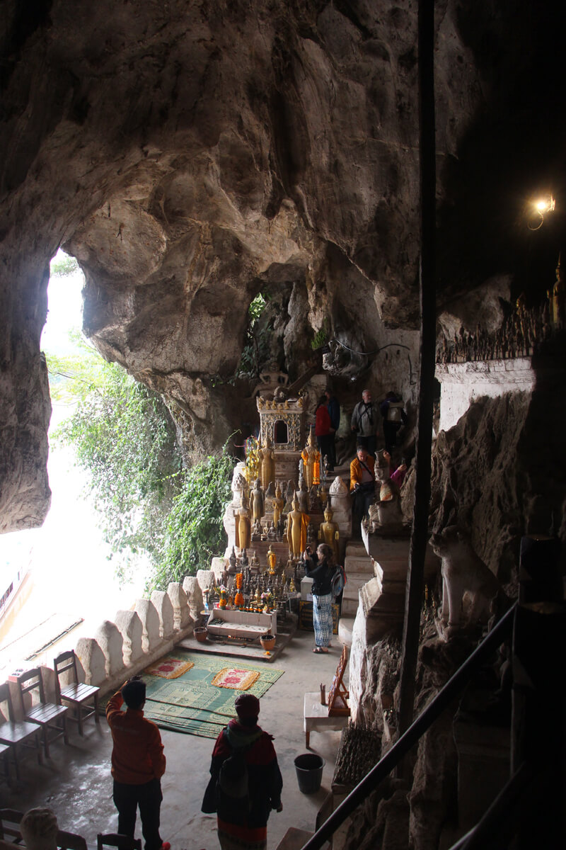 In der Pak Ou Cave findest du einen Tempel in einer kleinen Höhle