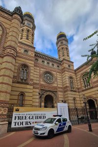 Große Synagoge an der Dohanystraße im jüdischen Viertel von Budapest