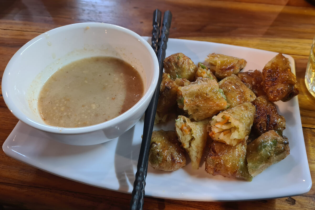 Vegane Frühlingsrollen mit Dip