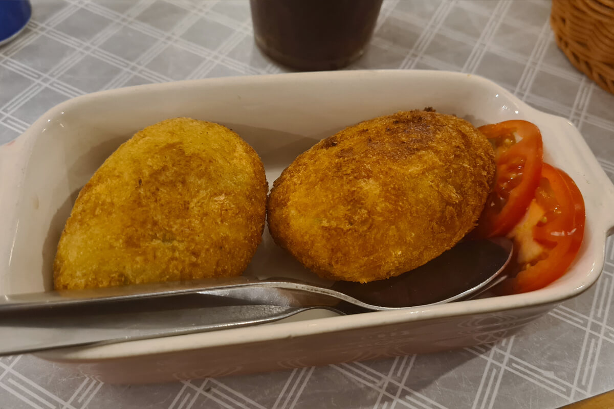 Japanische Gemüsekroketten
