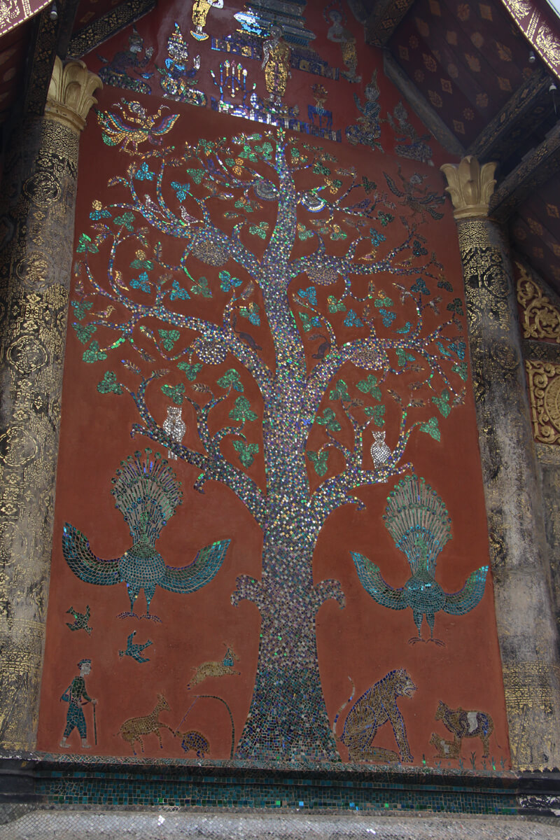 Lebensbaum Mosaik ein der Wand des Tempels