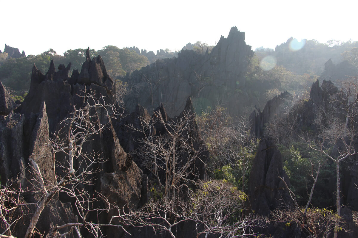Schroffe Felsen am The Rock Viewpoint