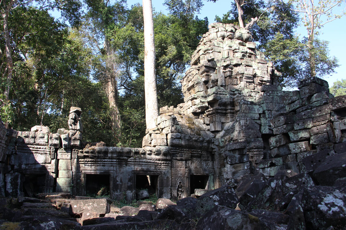 Verfallenen Anlagen am Preah Khan Tempel