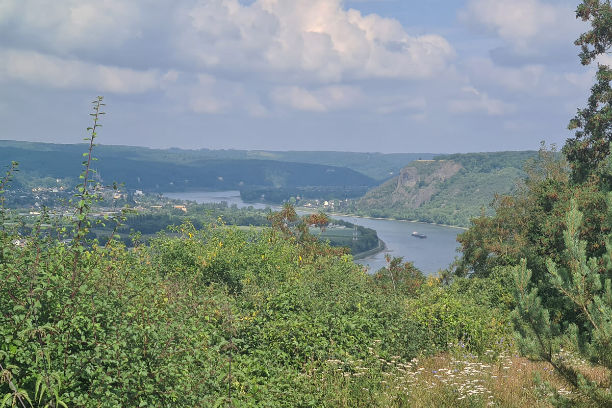Ausblick auf dem Rhein vom Kaiserberg