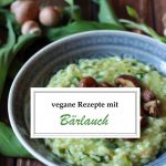 vegane Bärlauch Rezepte, Titelbild mit Schriftzug