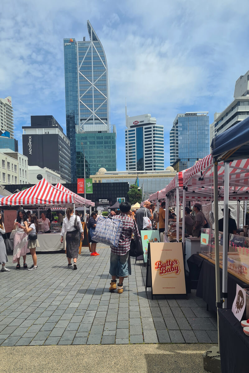 Streetfood-Märkte im Zentrum von Auckland