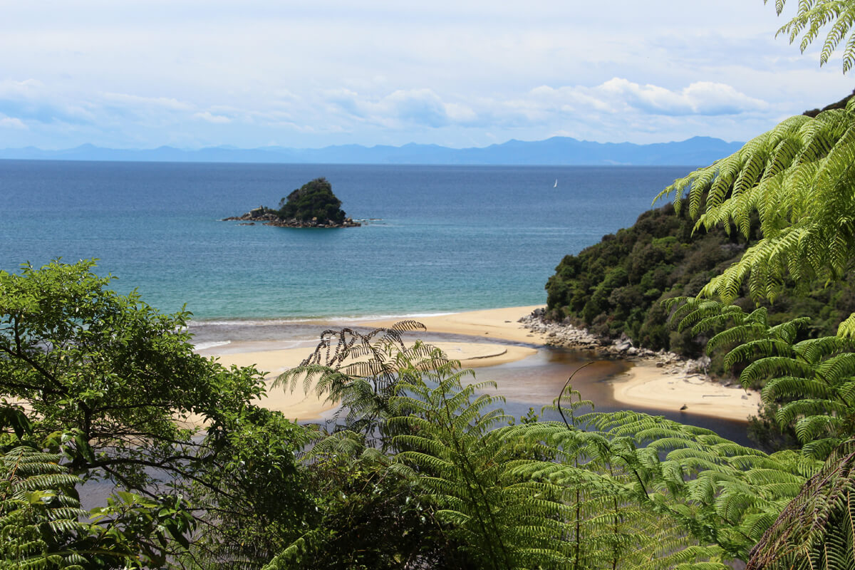 Wald trifft auf Meer im Abel Tasman Nationalpark