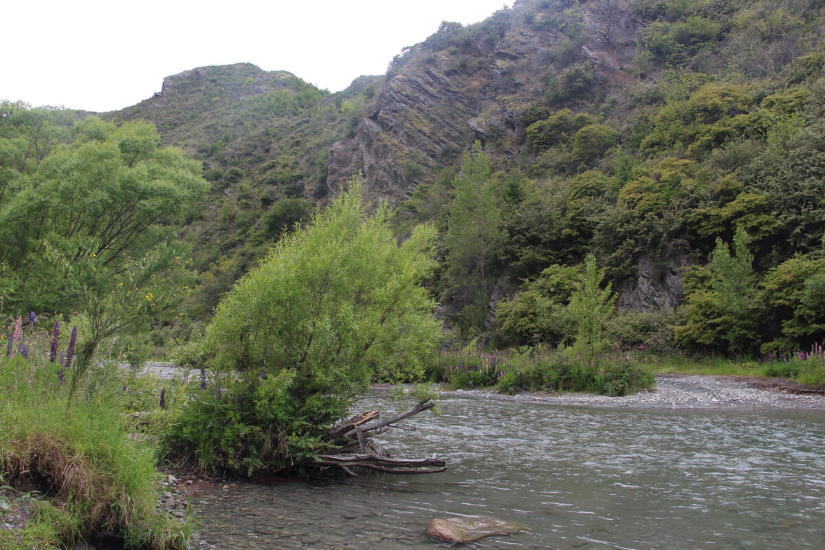 Ford of Bruinen Drehort am Fluss bei Arrowtown