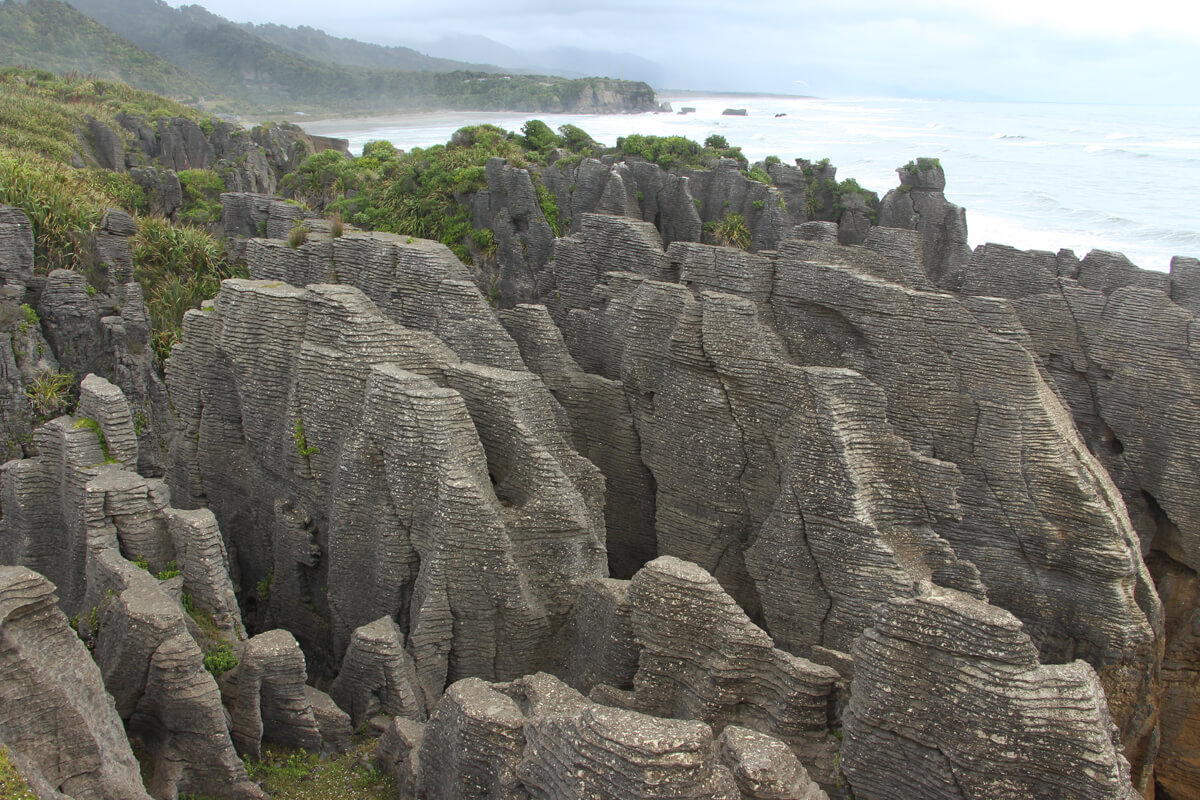 Pancake Rocks, interessante Felsformation an der Westküste